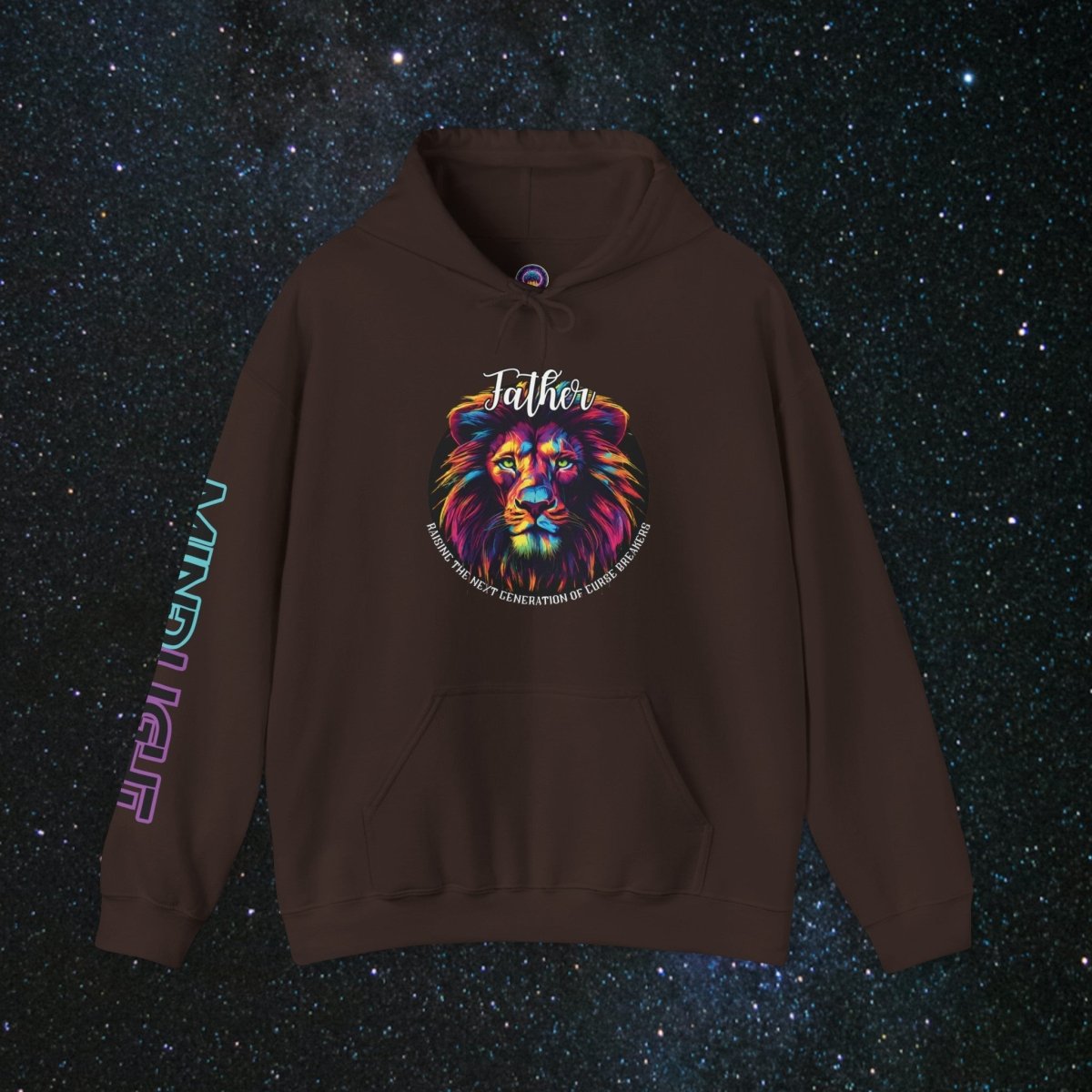 'Generational Rise' Men's Pullover Hoodie - MindLight Apparel - 'Generational Rise' Men's Pullover Hoodie - Dark Chocolate - S -
