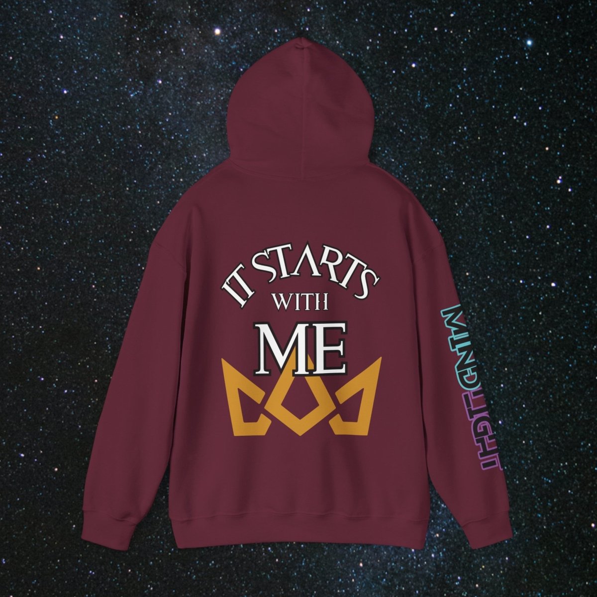 'Generational Rise' Men's Pullover Hoodie - MindLight Apparel - 'Generational Rise' Men's Pullover Hoodie - Dark Chocolate - S -