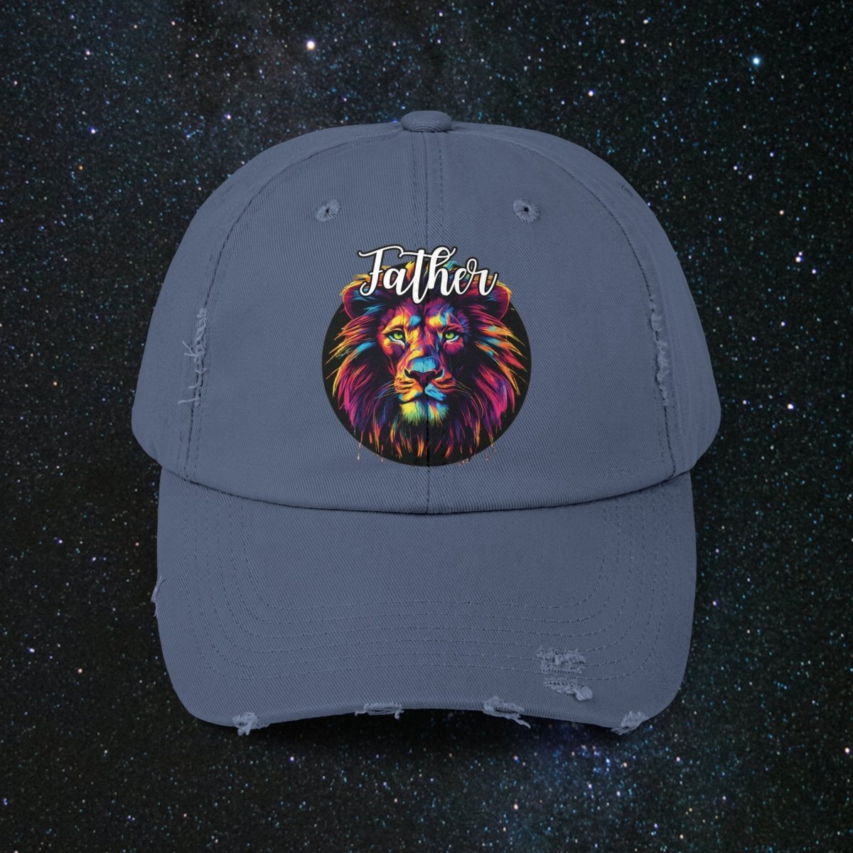 Generational Rise Unisex Distressed Cap - MindLight Apparel - Generational Rise Unisex Distressed Cap - Scotland Blue - One size -