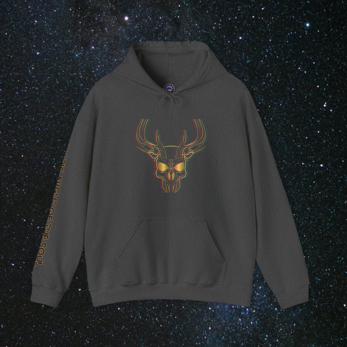 Glitch Soulgleam - Unisex Pullover Hoodie - MindLight Apparel - Glitch Soulgleam - Unisex Pullover Hoodie - Dark Heather - S -