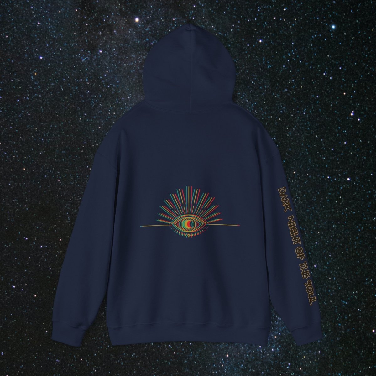 Glitch Soulgleam - Unisex Pullover Hoodie - MindLight Apparel - Glitch Soulgleam - Unisex Pullover Hoodie - Dark Chocolate - S -