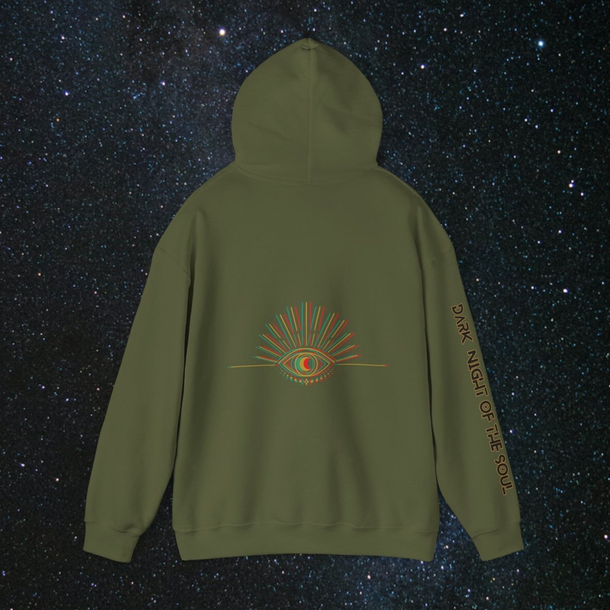 Glitch Soulgleam - Unisex Pullover Hoodie - MindLight Apparel - Glitch Soulgleam - Unisex Pullover Hoodie - Dark Chocolate - S -
