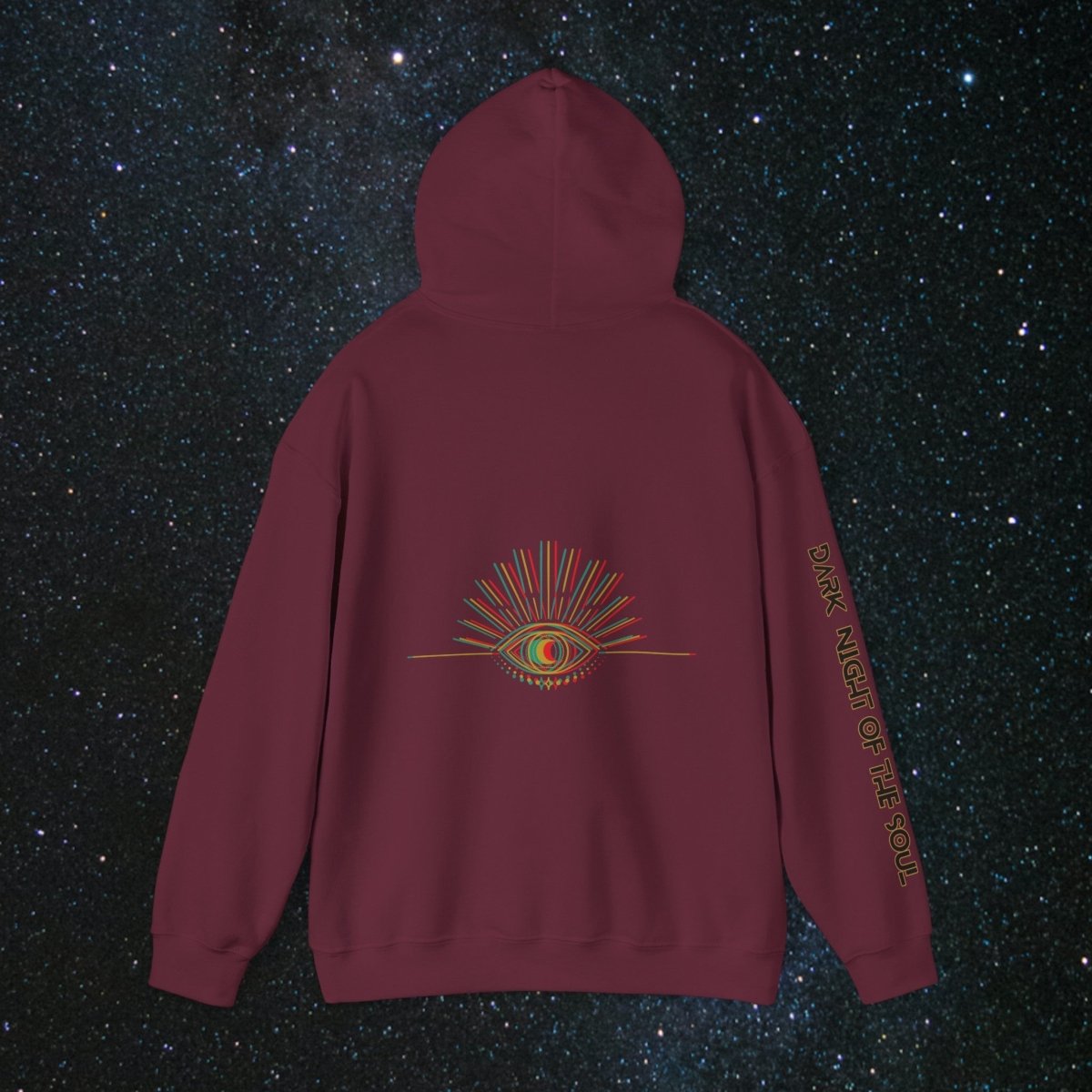 Glitch Soulgleam - Unisex Pullover Hoodie - MindLight Apparel - Glitch Soulgleam - Unisex Pullover Hoodie - Dark Chocolate - S -