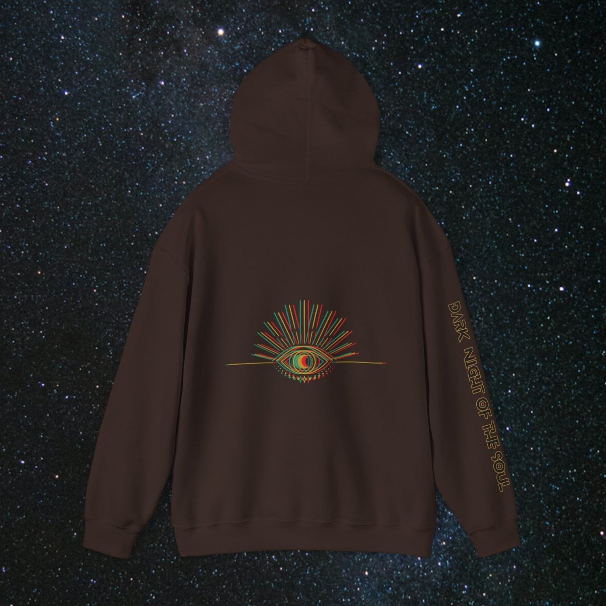 Glitch Soulgleam - Unisex Pullover Hoodie - MindLight Apparel - Glitch Soulgleam - Unisex Pullover Hoodie - Dark Chocolate - S -