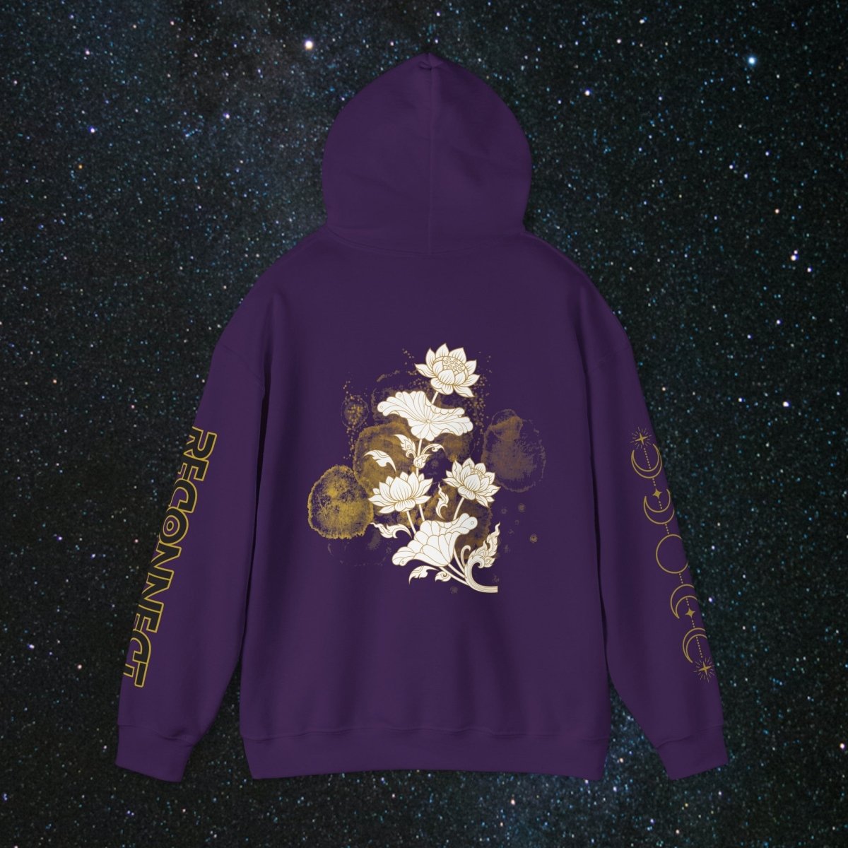 'Golden Child' Flower Unisex Hoodie - MindLight Apparel - 'Golden Child' Flower Unisex Hoodie - Forest Green - S -