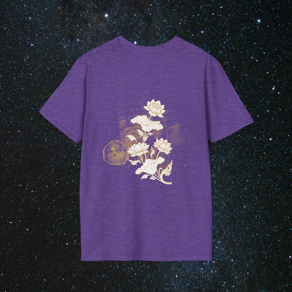 'Golden Child' Flower Unisex Softstyle T - Shirt - MindLight Apparel - 'Golden Child' Flower Unisex Softstyle T - Shirt - Maroon - S -