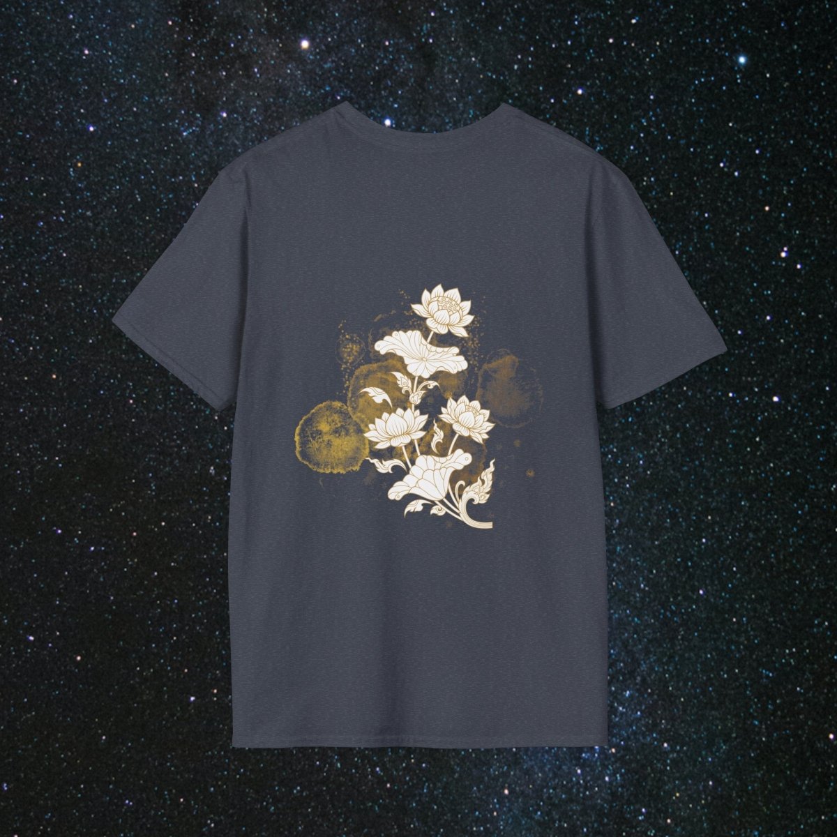 'Golden Child' Flower Unisex Softstyle T - Shirt - MindLight Apparel - 'Golden Child' Flower Unisex Softstyle T - Shirt - Maroon - S -
