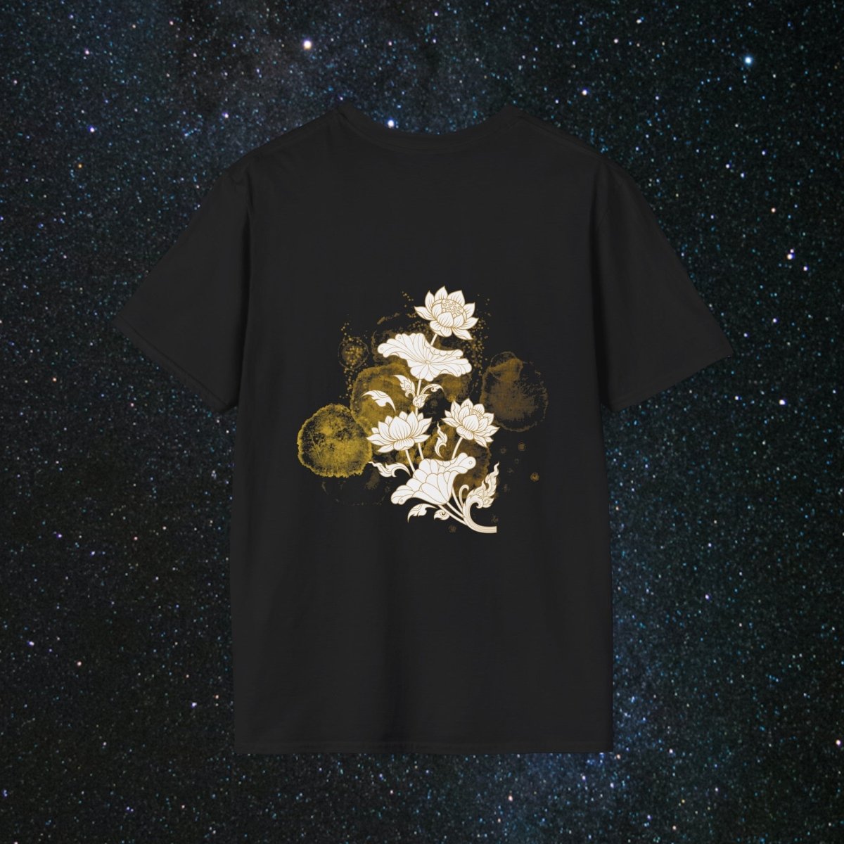 'Golden Child' Flower Unisex Softstyle T - Shirt - MindLight Apparel - 'Golden Child' Flower Unisex Softstyle T - Shirt - Maroon - S -