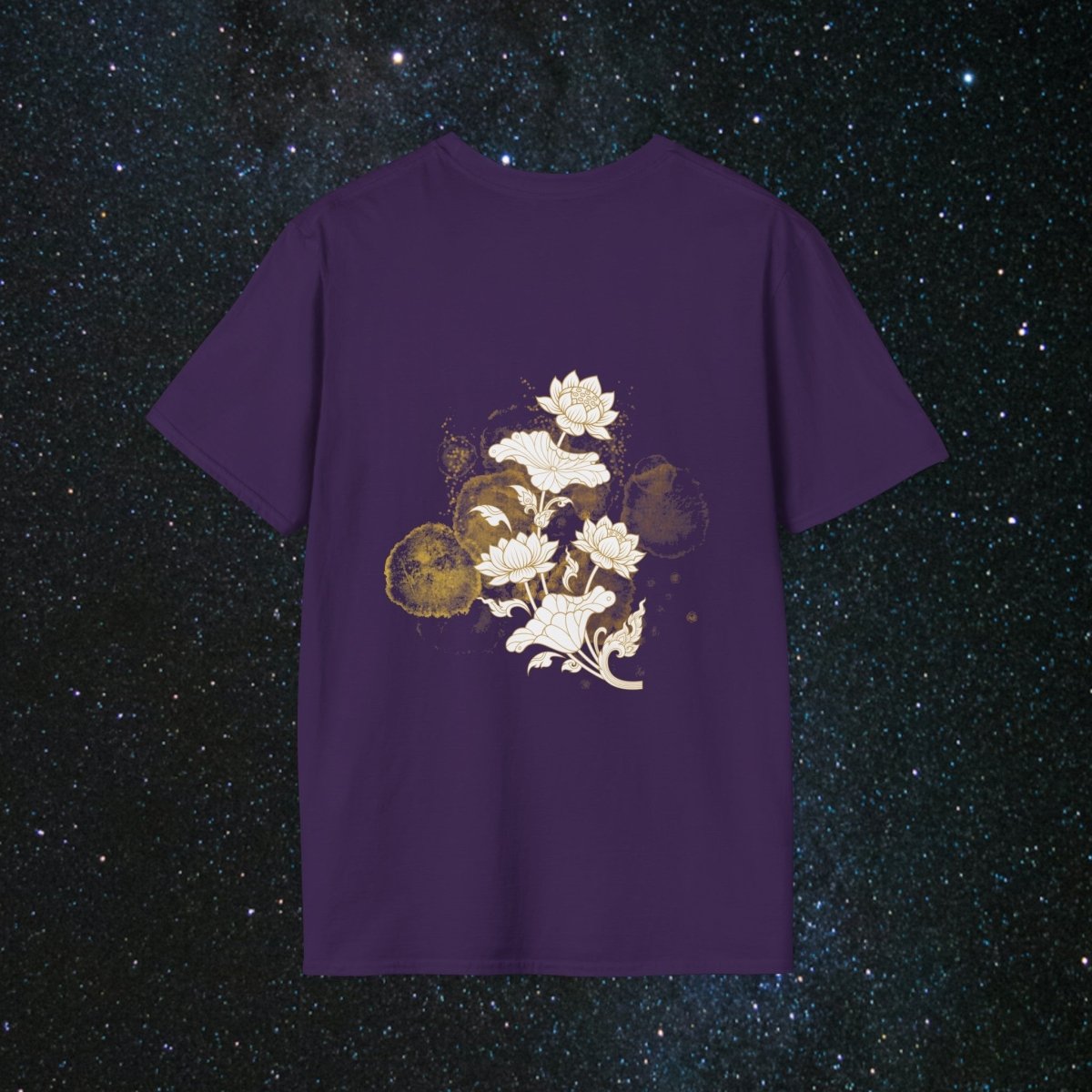 'Golden Child' Flower Unisex Softstyle T - Shirt - MindLight Apparel - 'Golden Child' Flower Unisex Softstyle T - Shirt - Maroon - S -