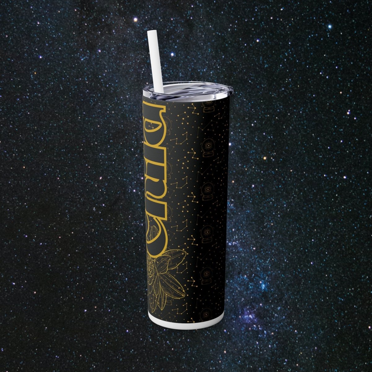 Golden Child Glossy Tumbler - MindLight Apparel - Golden Child Glossy Tumbler - Matte - Black -
