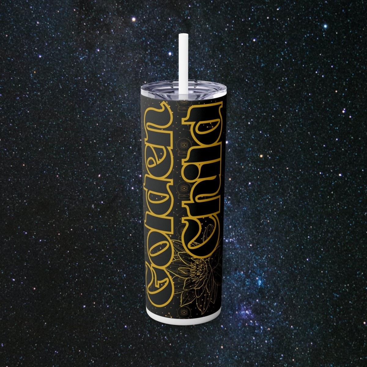 Golden Child Glossy Tumbler - MindLight Apparel - Golden Child Glossy Tumbler - Glossy - White -