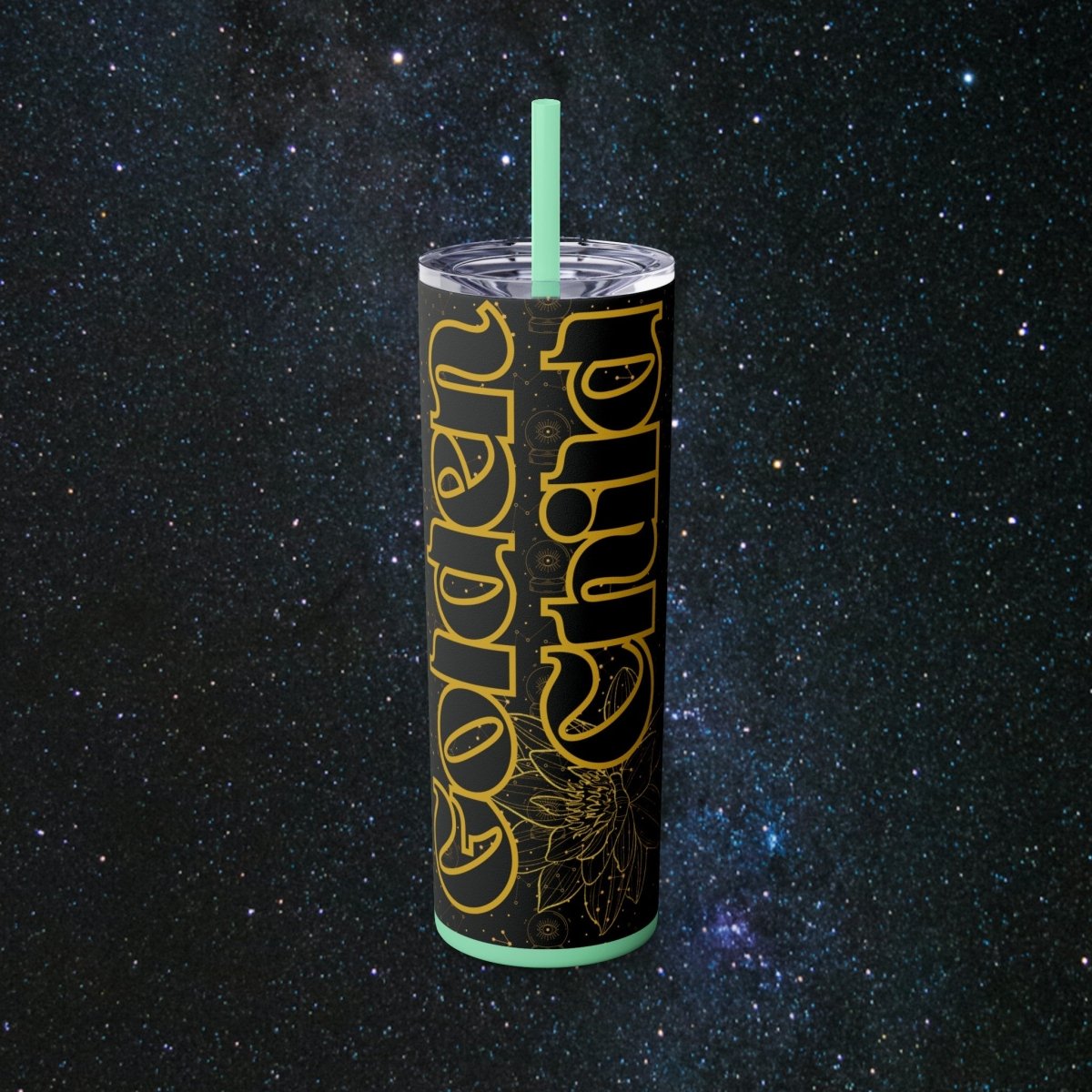 Golden Child Glossy Tumbler - MindLight Apparel - Golden Child Glossy Tumbler - Glossy - Mint -