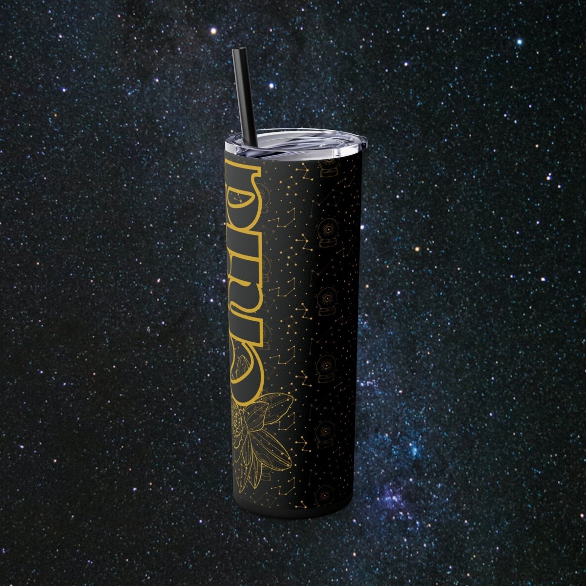 Golden Child Glossy Tumbler - MindLight Apparel - Golden Child Glossy Tumbler - Matte - Black -