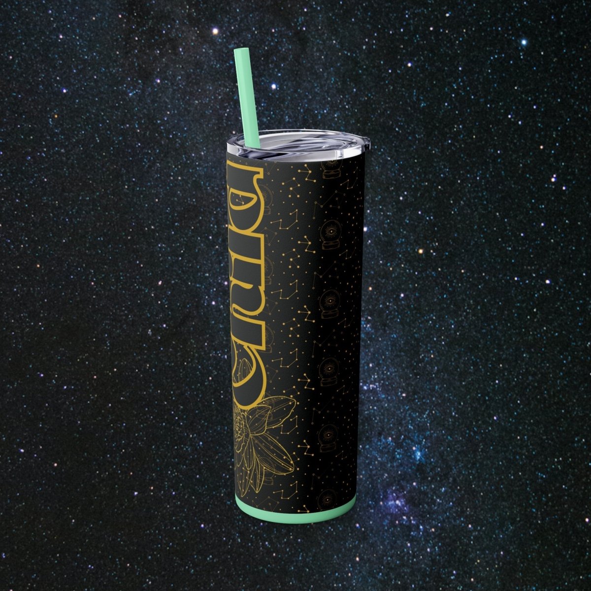 Golden Child Glossy Tumbler - MindLight Apparel - Golden Child Glossy Tumbler - Matte - Black -