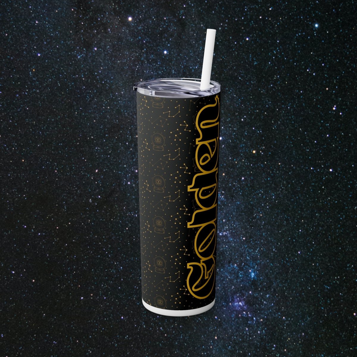 Golden Child Glossy Tumbler - MindLight Apparel - Golden Child Glossy Tumbler - Matte - Black -