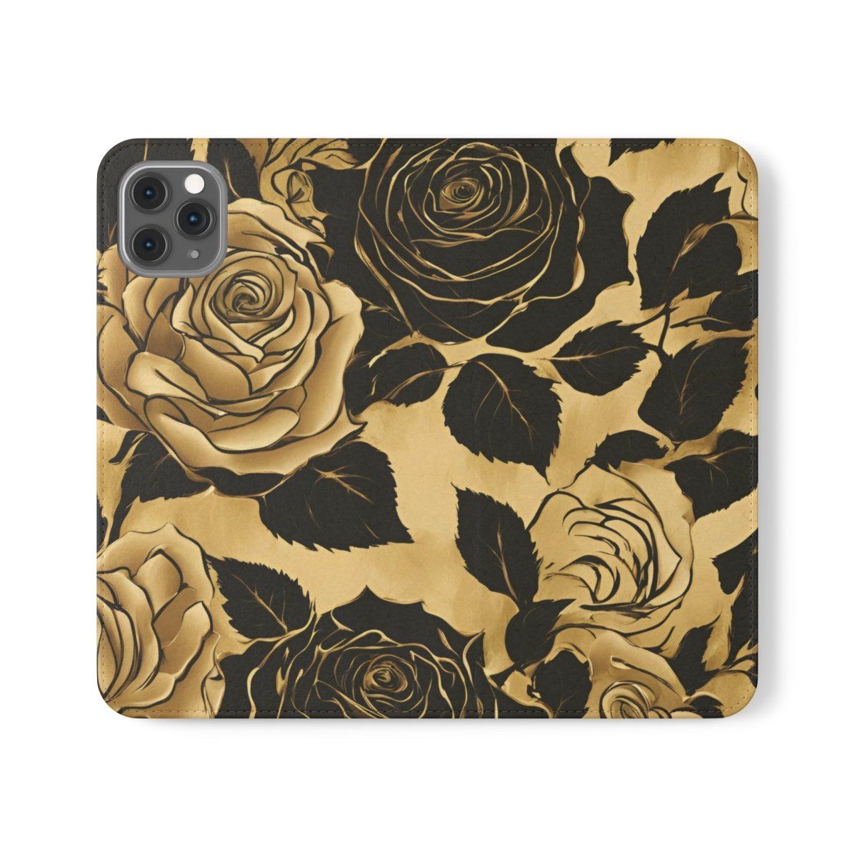 Golden Rose Flip Case - MindLight Apparel - Golden Rose Flip Case - iPhone 11 Pro Max - -
