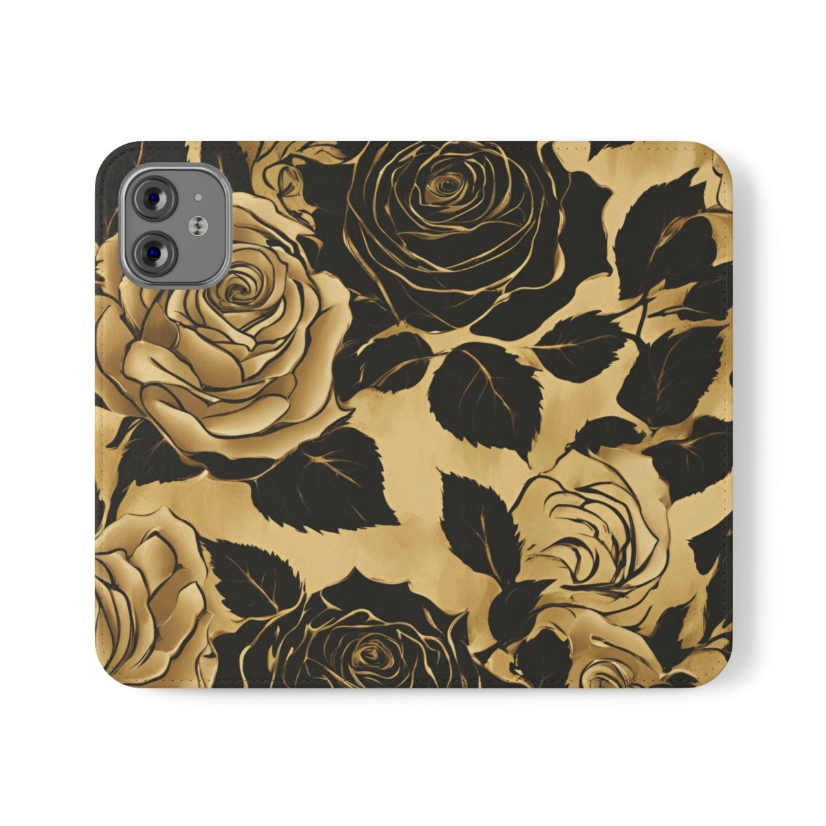 Golden Rose Flip Case - MindLight Apparel - Golden Rose Flip Case - iPhone 12 Mini - -