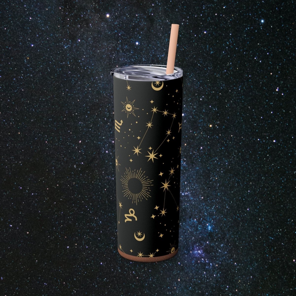 Golden Zodiac Tumbler - MindLight Apparel - Golden Zodiac Tumbler - Glossy - White -