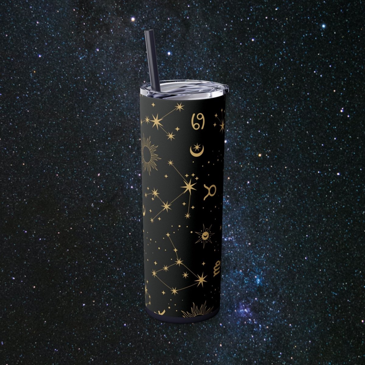 Golden Zodiac Tumbler - MindLight Apparel - Golden Zodiac Tumbler - Glossy - White -
