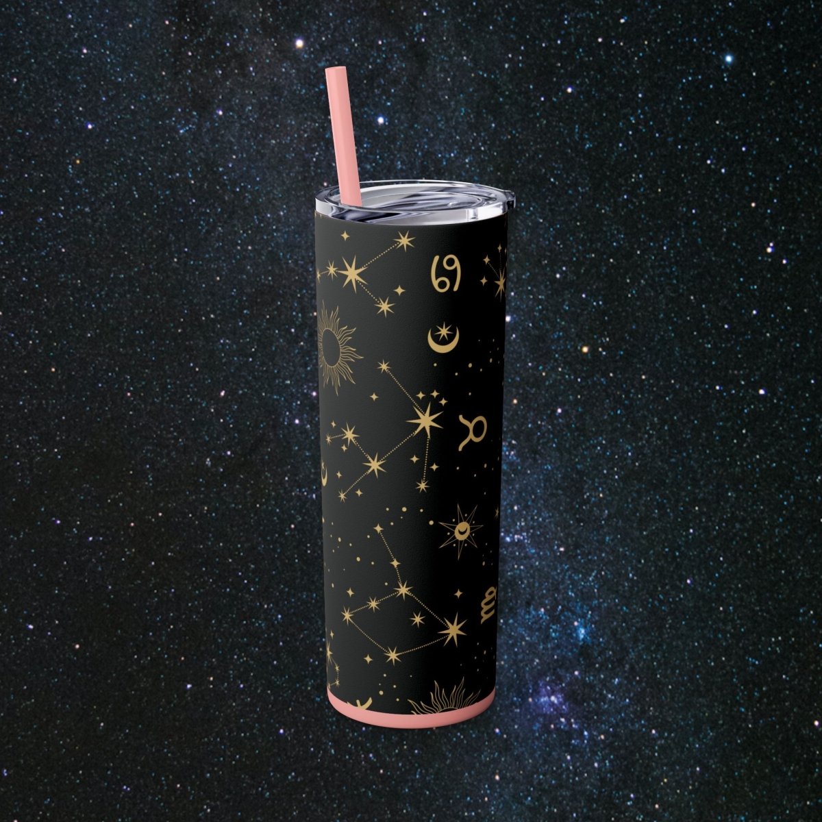 Golden Zodiac Tumbler - MindLight Apparel - Golden Zodiac Tumbler - Glossy - White -