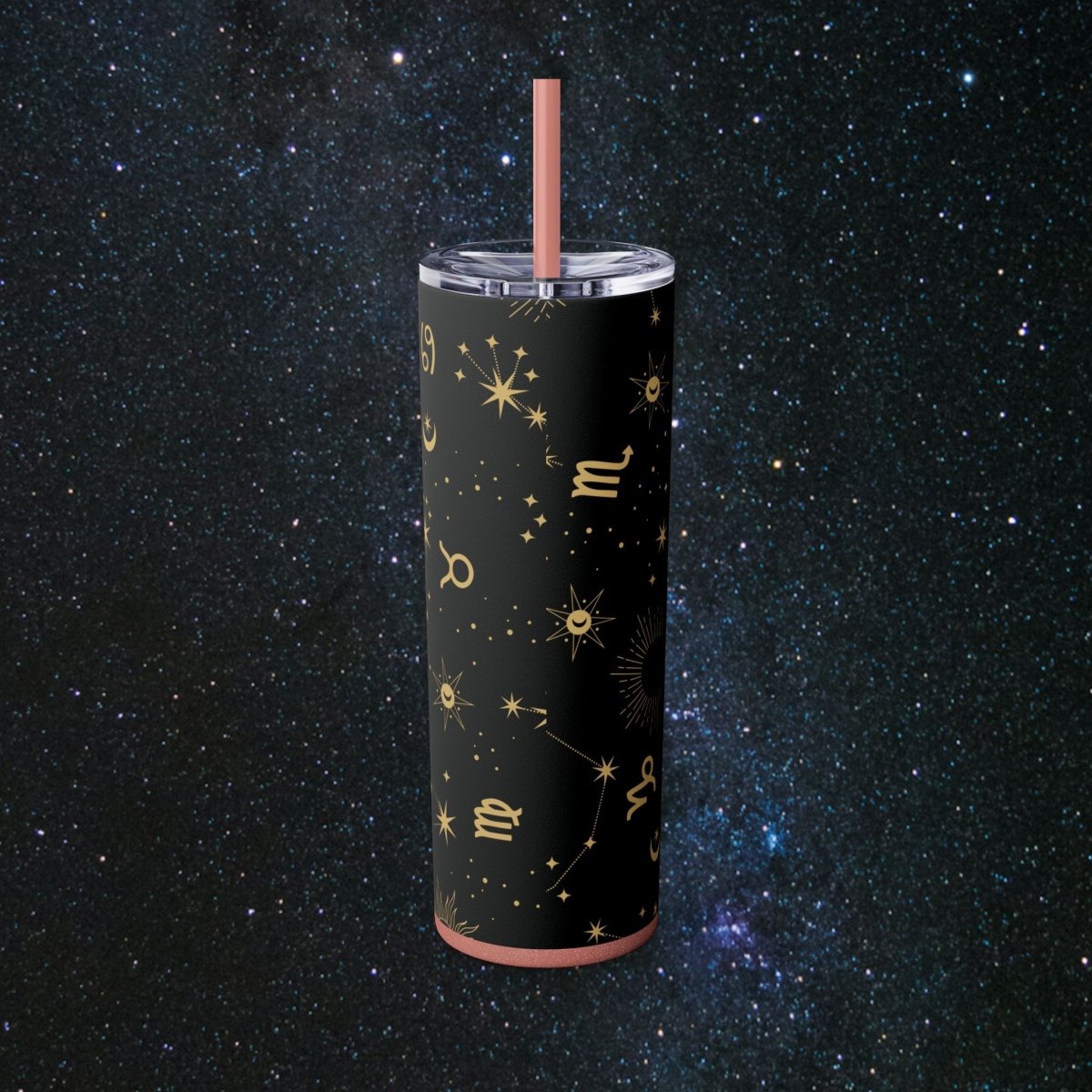 Golden Zodiac Tumbler - MindLight Apparel - Golden Zodiac Tumbler - Glossy - White -