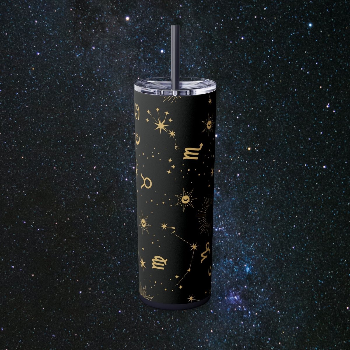 Golden Zodiac Tumbler - MindLight Apparel - Golden Zodiac Tumbler - Glossy - White -