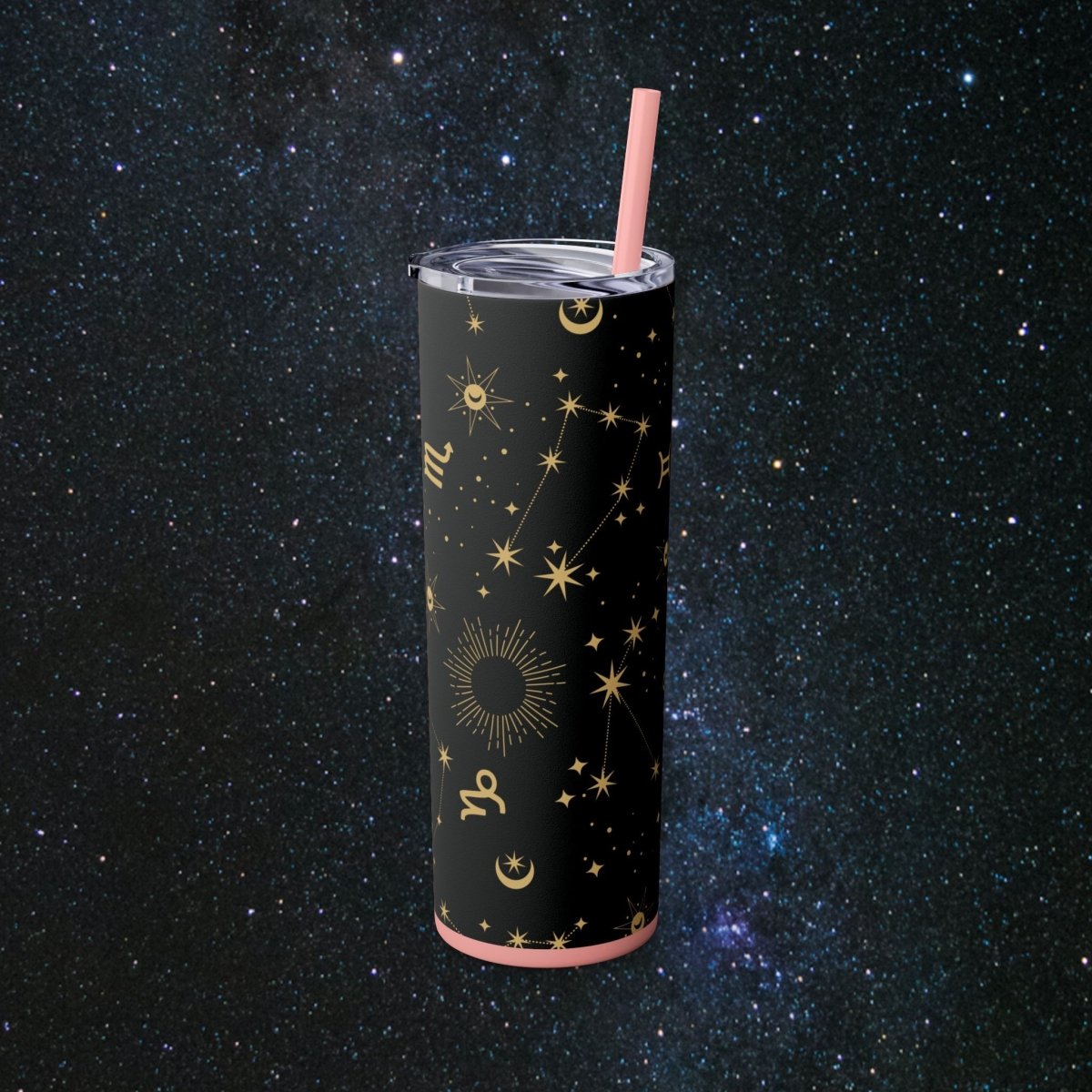 Golden Zodiac Tumbler - MindLight Apparel - Golden Zodiac Tumbler - Glossy - White -