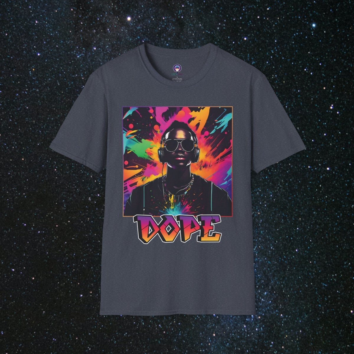 Harmonic Mystique Unisex Softstyle T-Shirt - MindLight Apparel - Harmonic Mystique Unisex Softstyle T-Shirt - Heather Navy - XS -