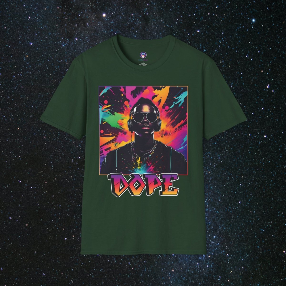 Harmonic Mystique Unisex Softstyle T-Shirt - MindLight Apparel - Harmonic Mystique Unisex Softstyle T-Shirt - Forest Green - S -