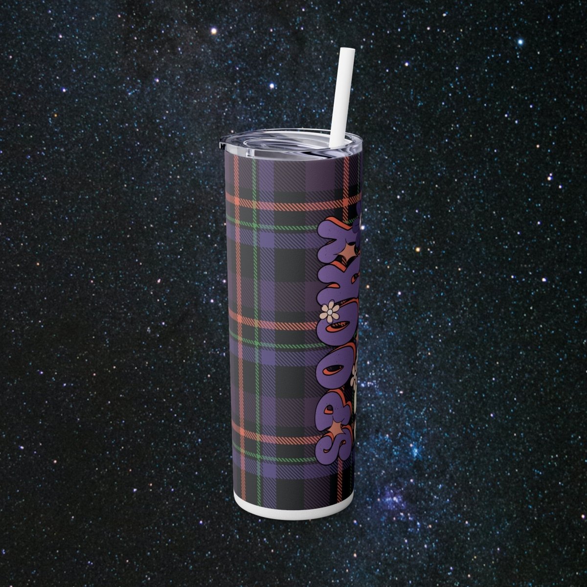 Hippie Spooky Season Glossy Tumbler - MindLight Apparel - Hippie Spooky Season Glossy Tumbler - Matte - Black -