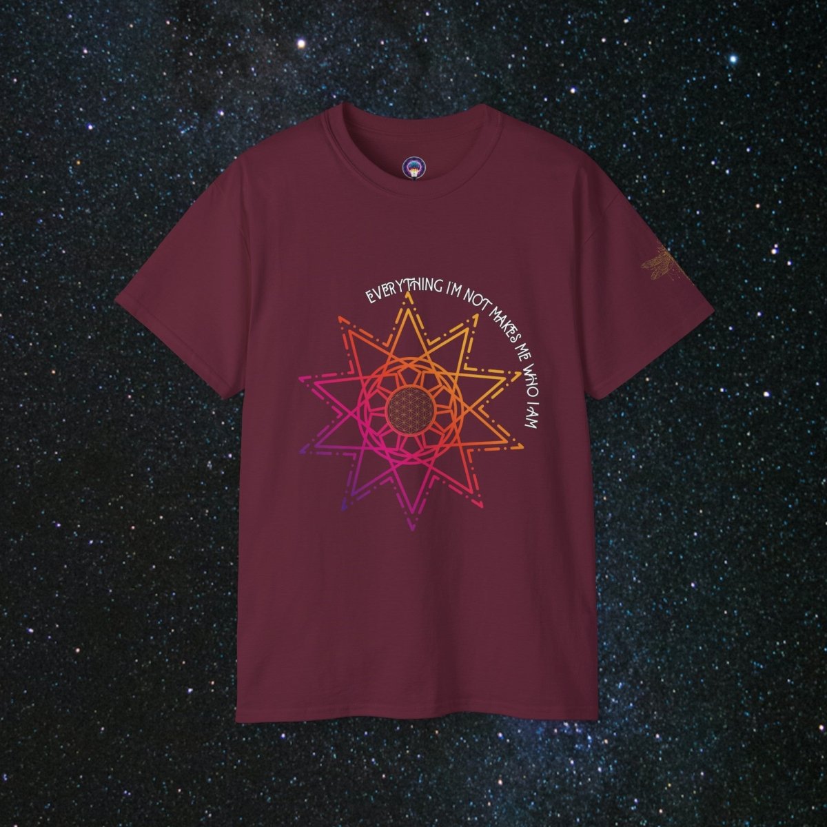 "I AM" Loose Fit Women's Tee - MindLight Apparel - "I AM" Loose Fit Women's Tee - Maroon - S -