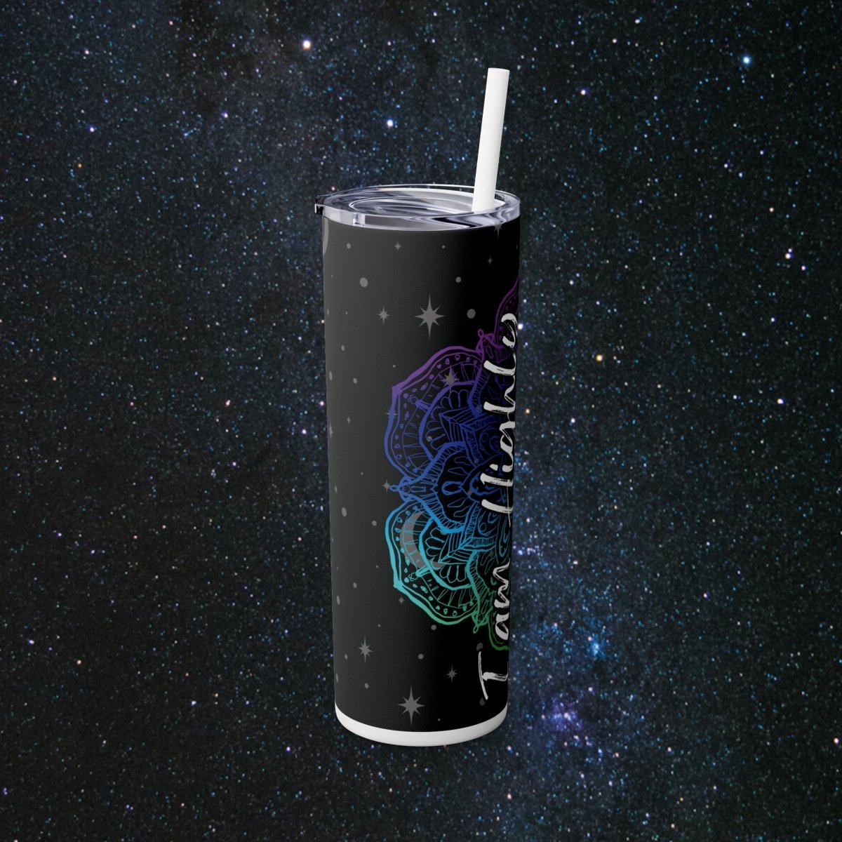 I Am Protected Glossy Tumbler - MindLight Apparel - I Am Protected Glossy Tumbler - Matte - Black -