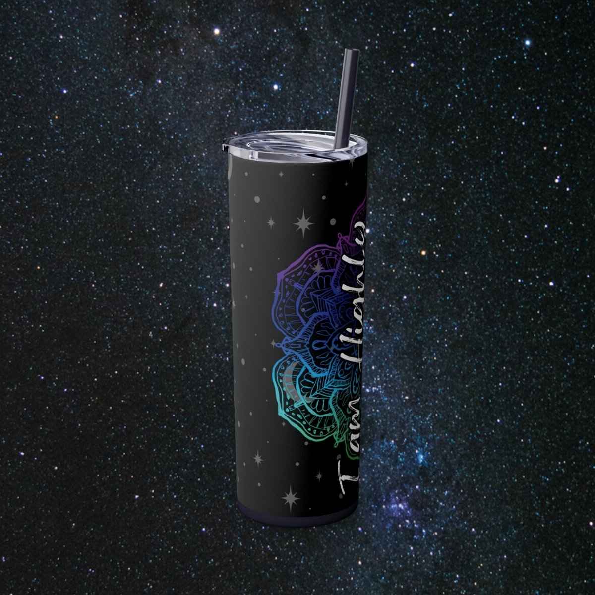 I Am Protected Glossy Tumbler - MindLight Apparel - I Am Protected Glossy Tumbler - Matte - Black -