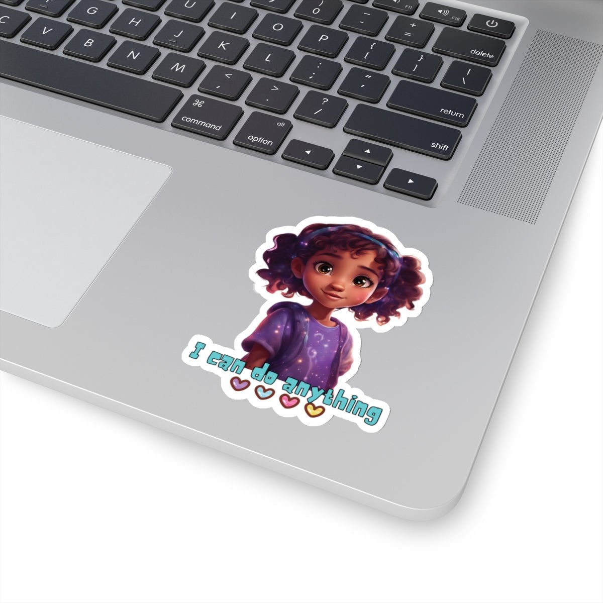 I Can Do Anything Kids Stickers - MindLight Apparel - I Can Do Anything Kids Stickers - 6" × 6" - White -