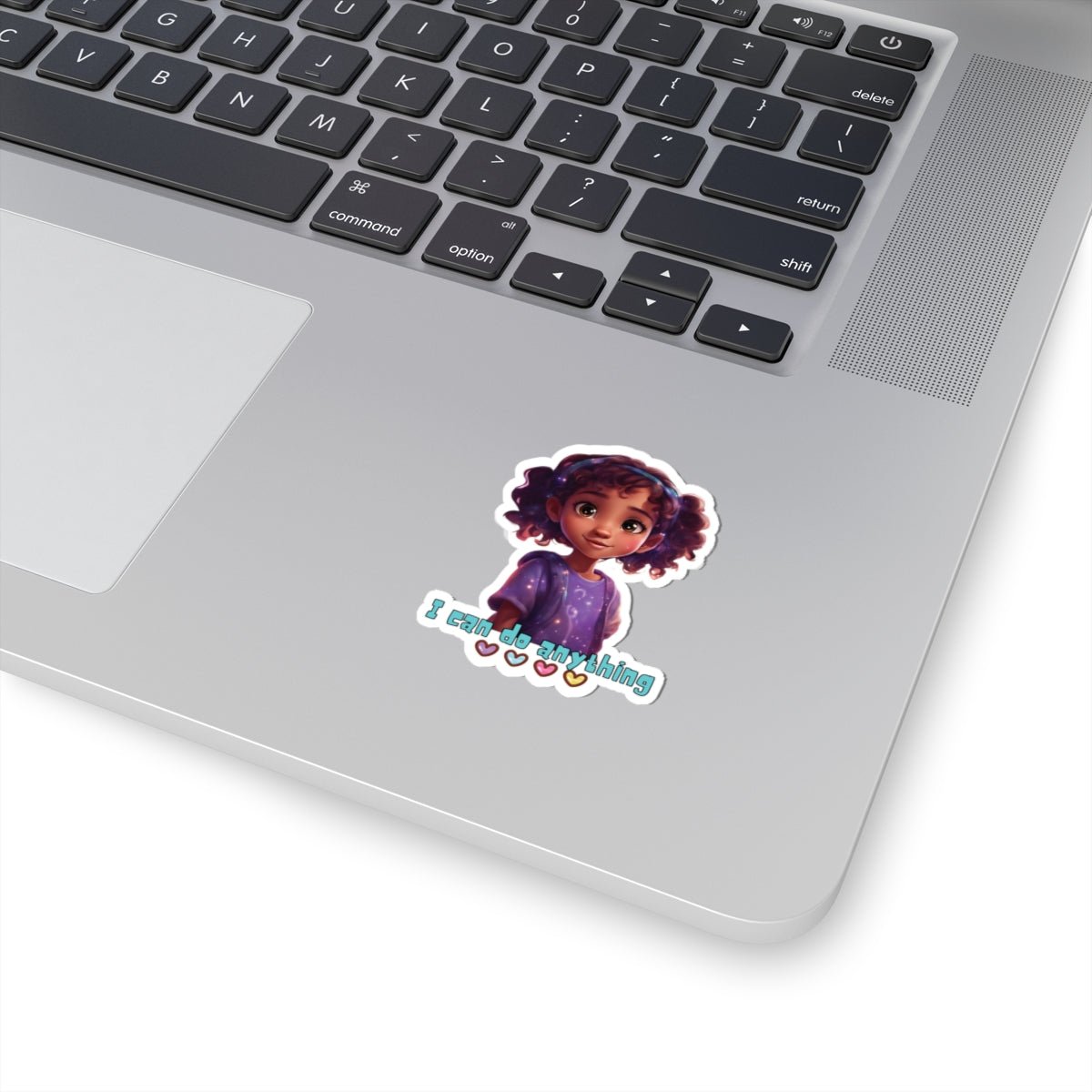 I Can Do Anything Kids Stickers - MindLight Apparel - I Can Do Anything Kids Stickers - 6" × 6" - White -