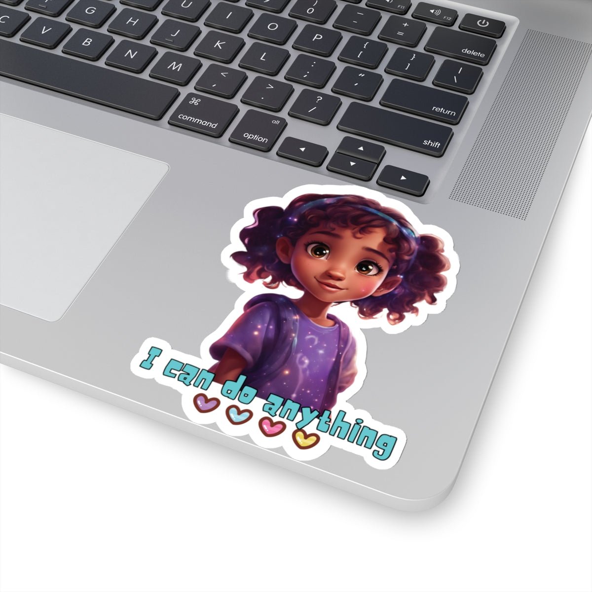 I Can Do Anything Kids Stickers - MindLight Apparel - I Can Do Anything Kids Stickers - 6" × 6" - White -
