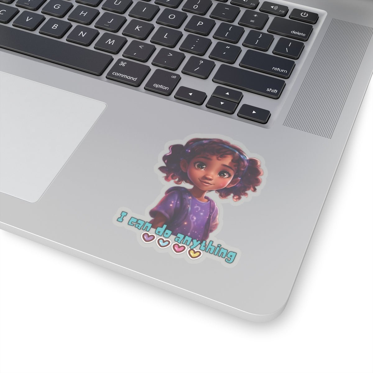 I Can Do Anything Kids Stickers - MindLight Apparel - I Can Do Anything Kids Stickers - 6" × 6" - White -