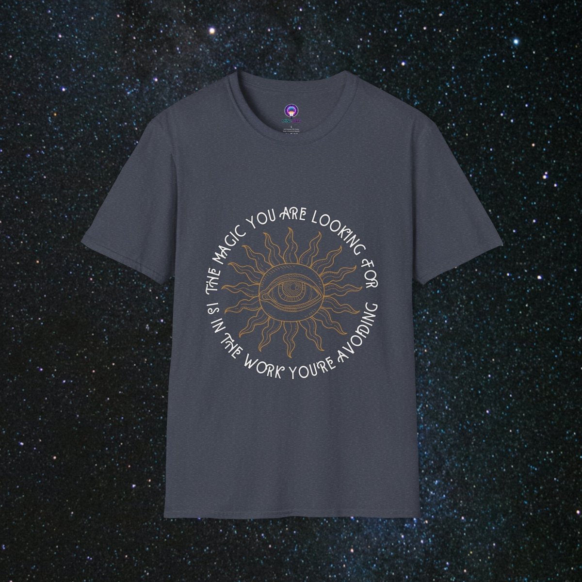 Laborum Unisex Softstyle Tee - MindLight Apparel - Laborum Unisex Softstyle Tee - Heather Navy - S -