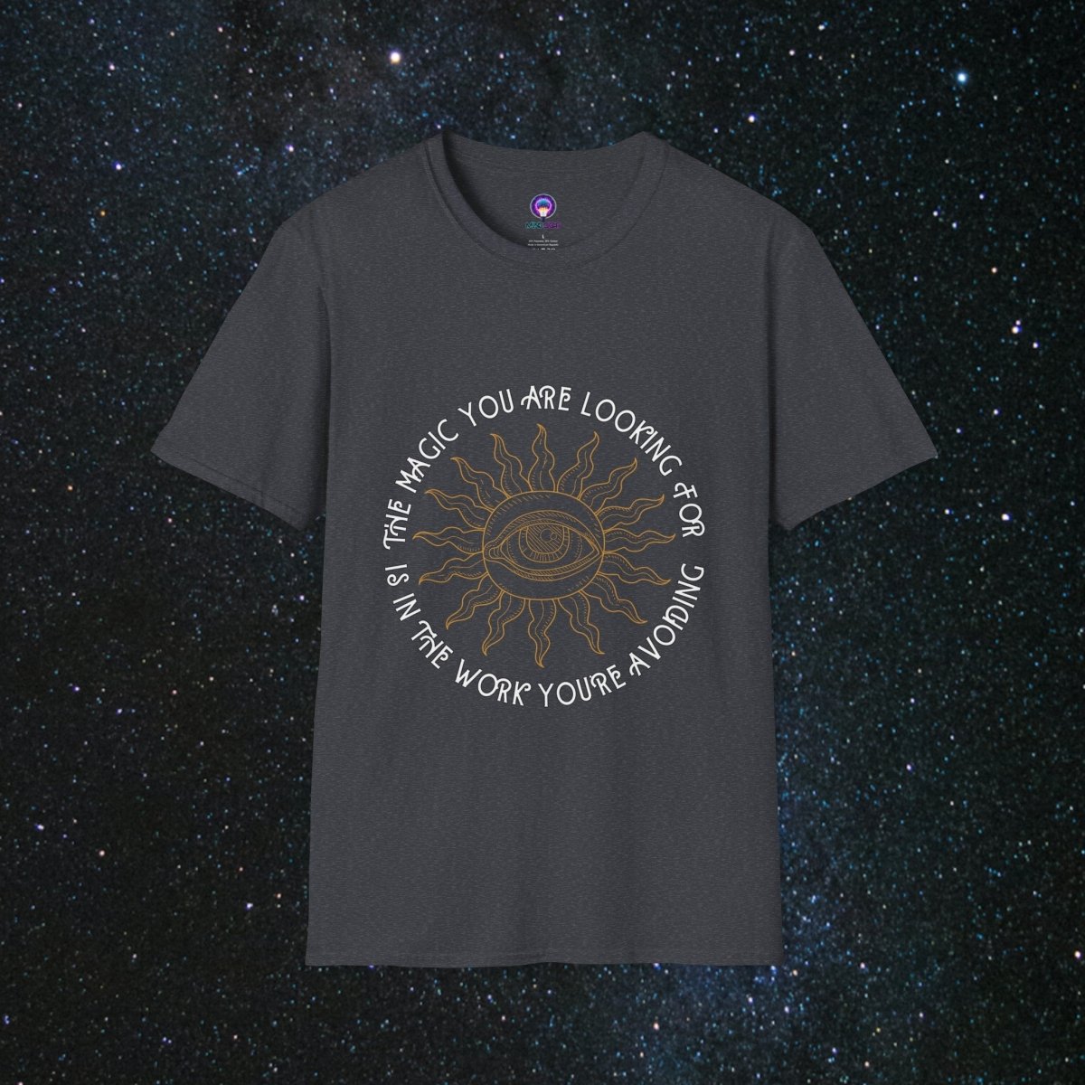 Laborum Unisex Softstyle Tee - MindLight Apparel - Laborum Unisex Softstyle Tee - Dark Heather Grey - S -