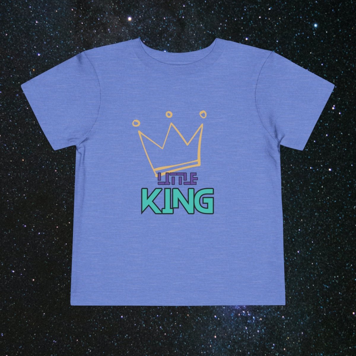 Little King Toddler Tee - MindLight Apparel - Little King Toddler Tee - Heather Columbia Blue - 2T -