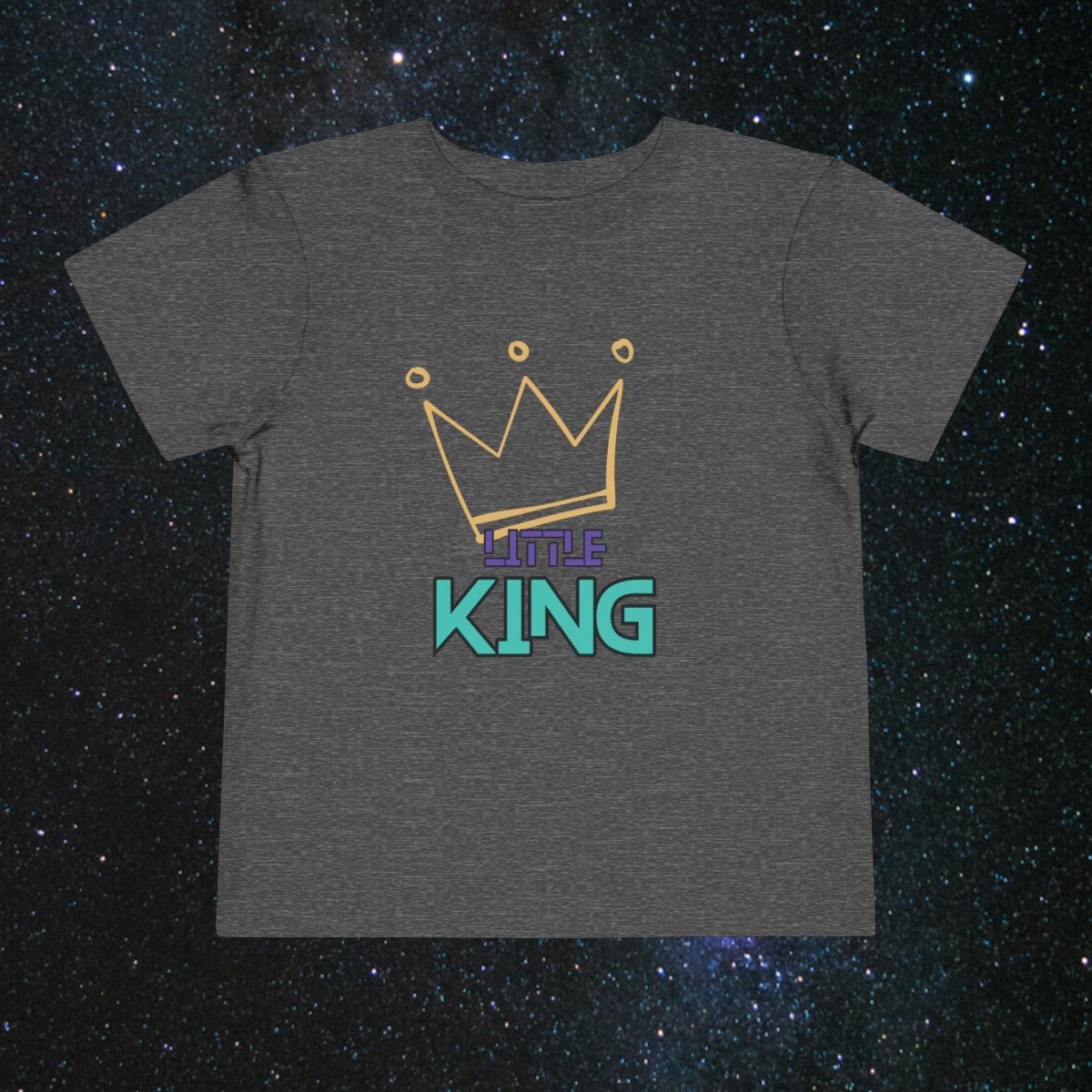 Little King Toddler Tee - MindLight Apparel - Little King Toddler Tee - Dark Heather Grey - 2T -