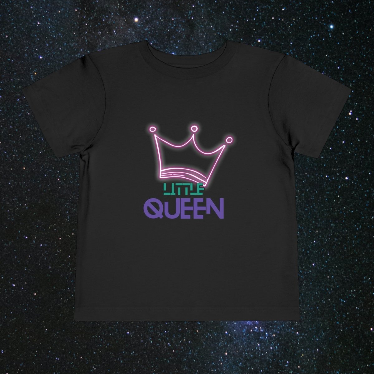 Little Queen Toddler Tee - MindLight Apparel - Little Queen Toddler Tee - Black - 2T -