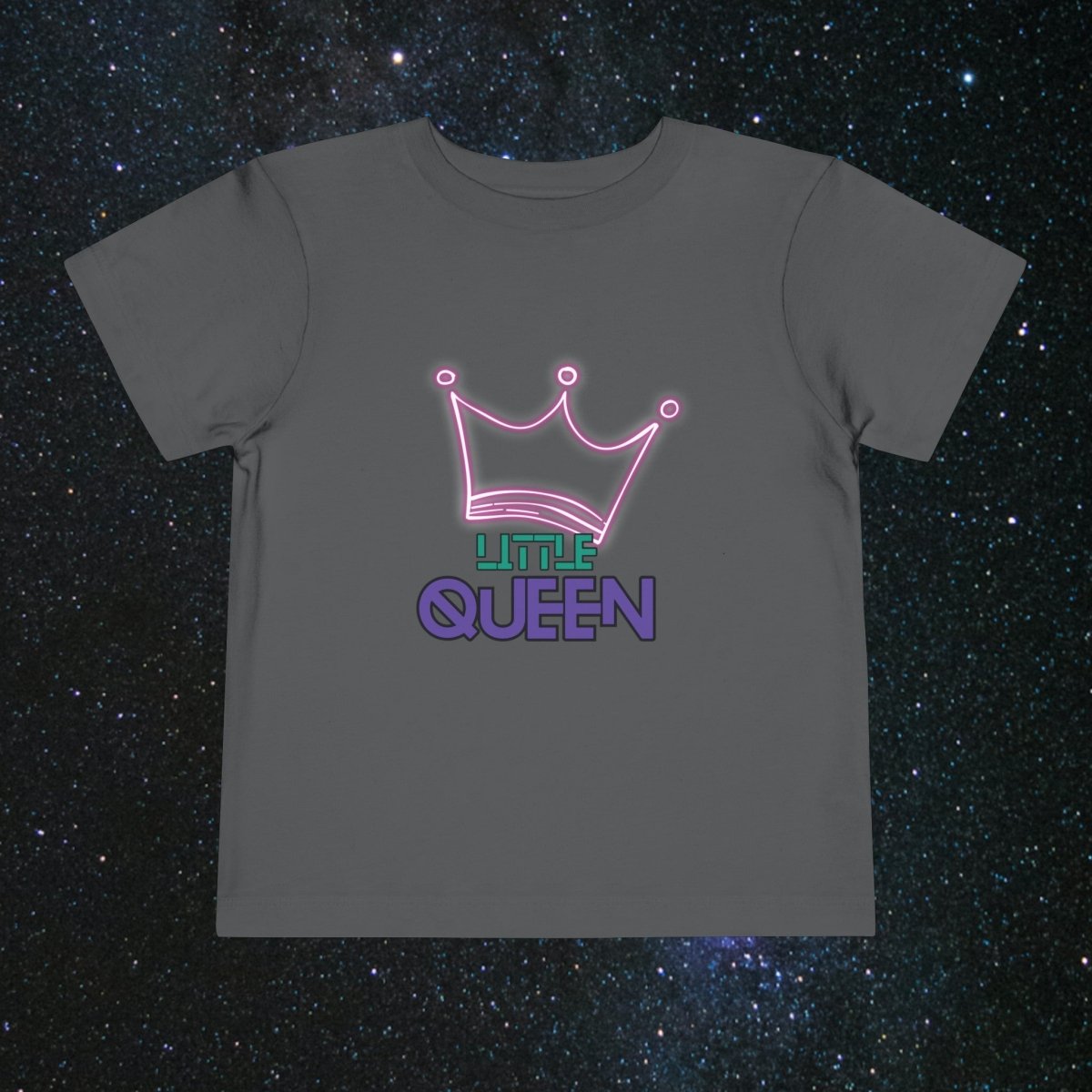 Little Queen Toddler Tee - MindLight Apparel - Little Queen Toddler Tee - Asphalt - 2T -