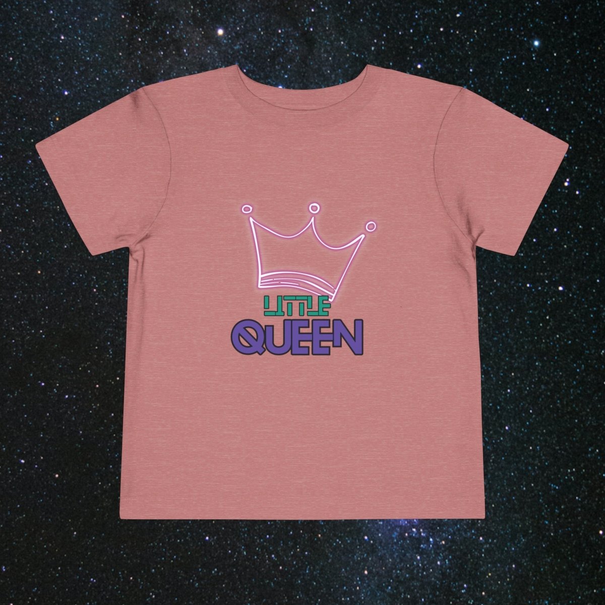 Little Queen Toddler Tee - MindLight Apparel - Little Queen Toddler Tee - Heather Mauve - 2T -