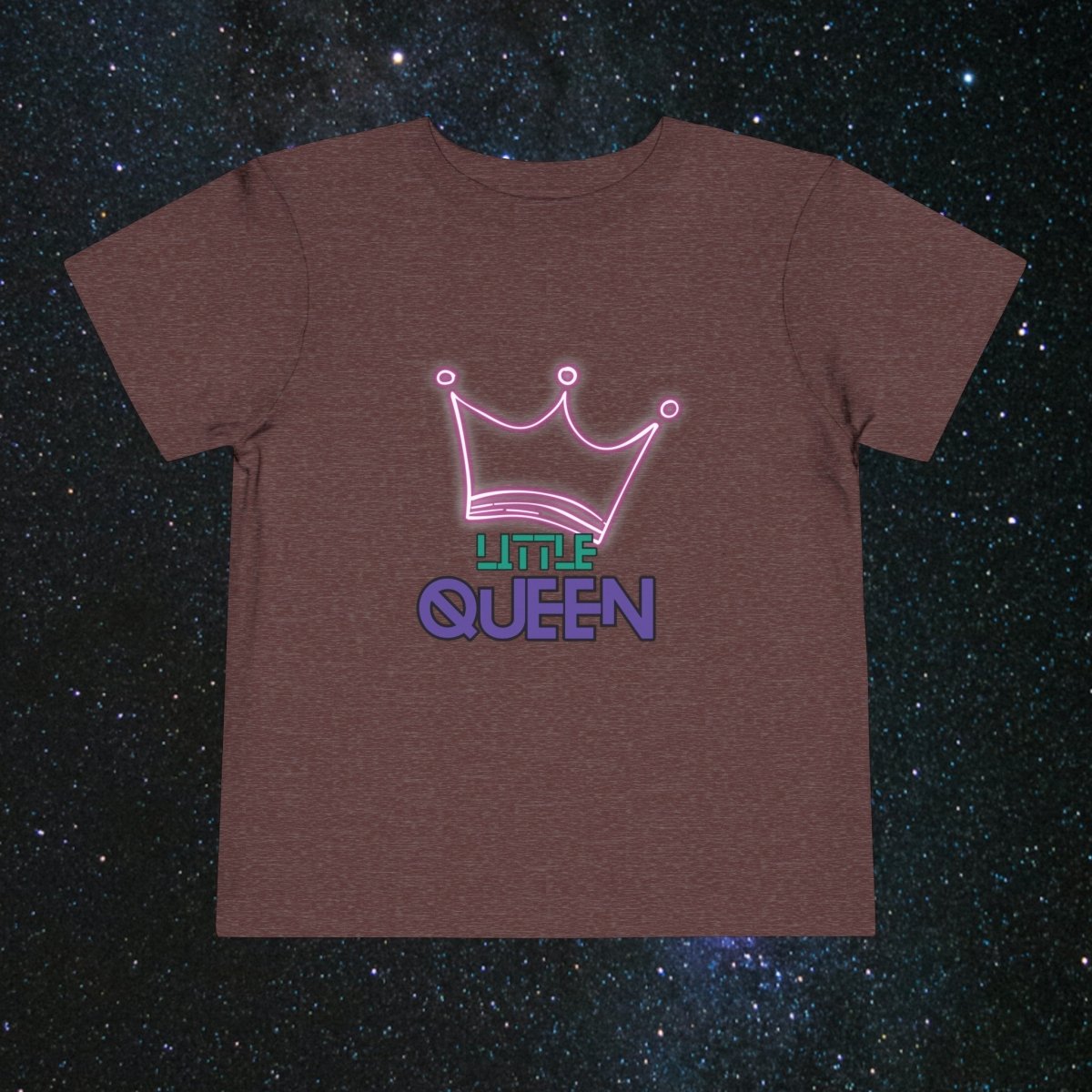 Little Queen Toddler Tee - MindLight Apparel - Little Queen Toddler Tee - Heather Maroon - 2T -