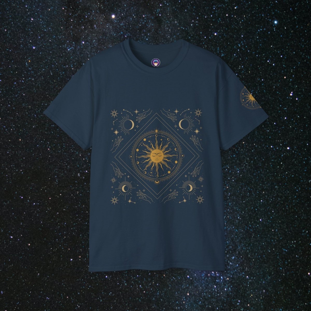 "Lovers Chase" Loose Fit Women's Tee - MindLight Apparel - "Lovers Chase" Loose Fit Women's Tee - Blue Dusk - S -