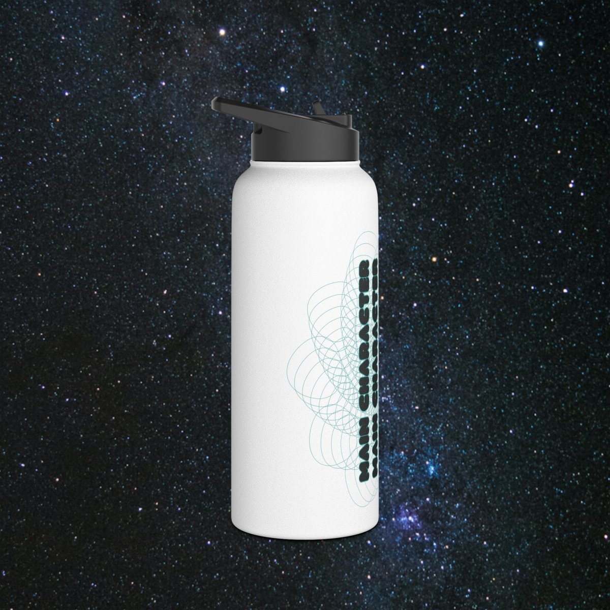 Main Character Stainless Steel Water Bottle - MindLight Apparel - Main Character Stainless Steel Water Bottle - 32oz - White -