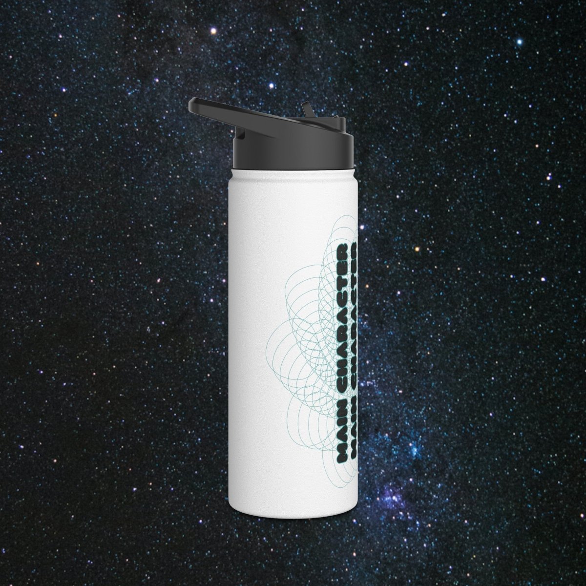 Main Character Stainless Steel Water Bottle - MindLight Apparel - Main Character Stainless Steel Water Bottle - 32oz - White -