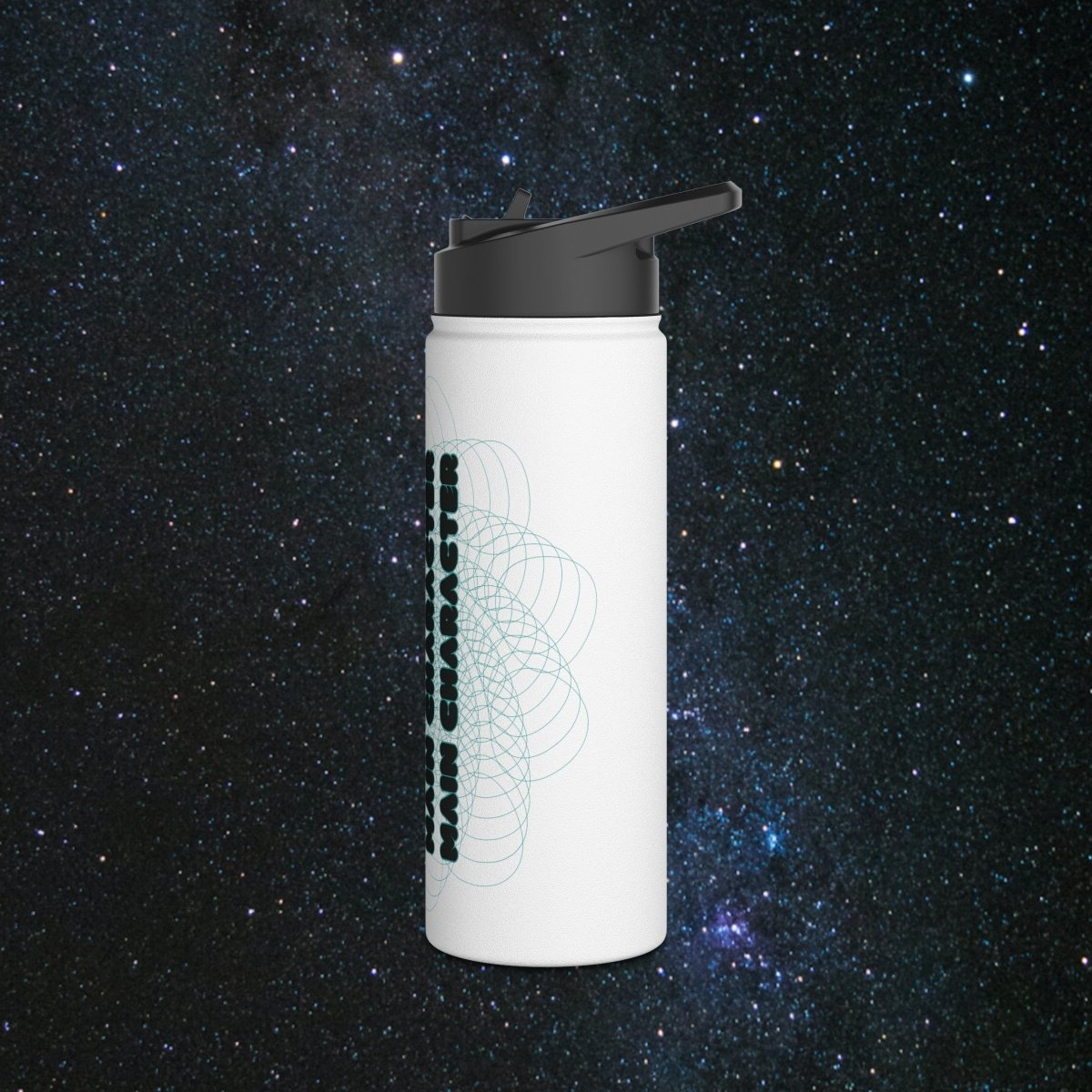 Main Character Stainless Steel Water Bottle - MindLight Apparel - Main Character Stainless Steel Water Bottle - 32oz - White -