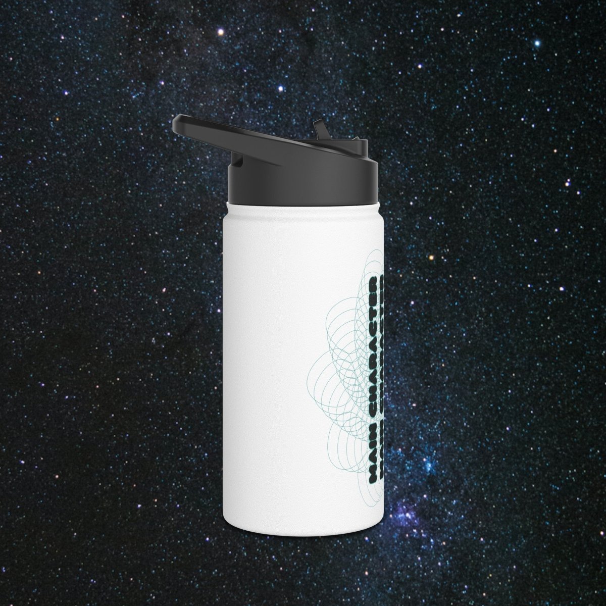 Main Character Stainless Steel Water Bottle - MindLight Apparel - Main Character Stainless Steel Water Bottle - 32oz - White -